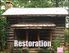 Historic Log Cabin Restoration  Glenwood, North Carolina